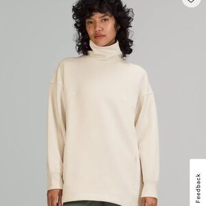 lululemon athletica Women's Cream Turtleneck Tunic